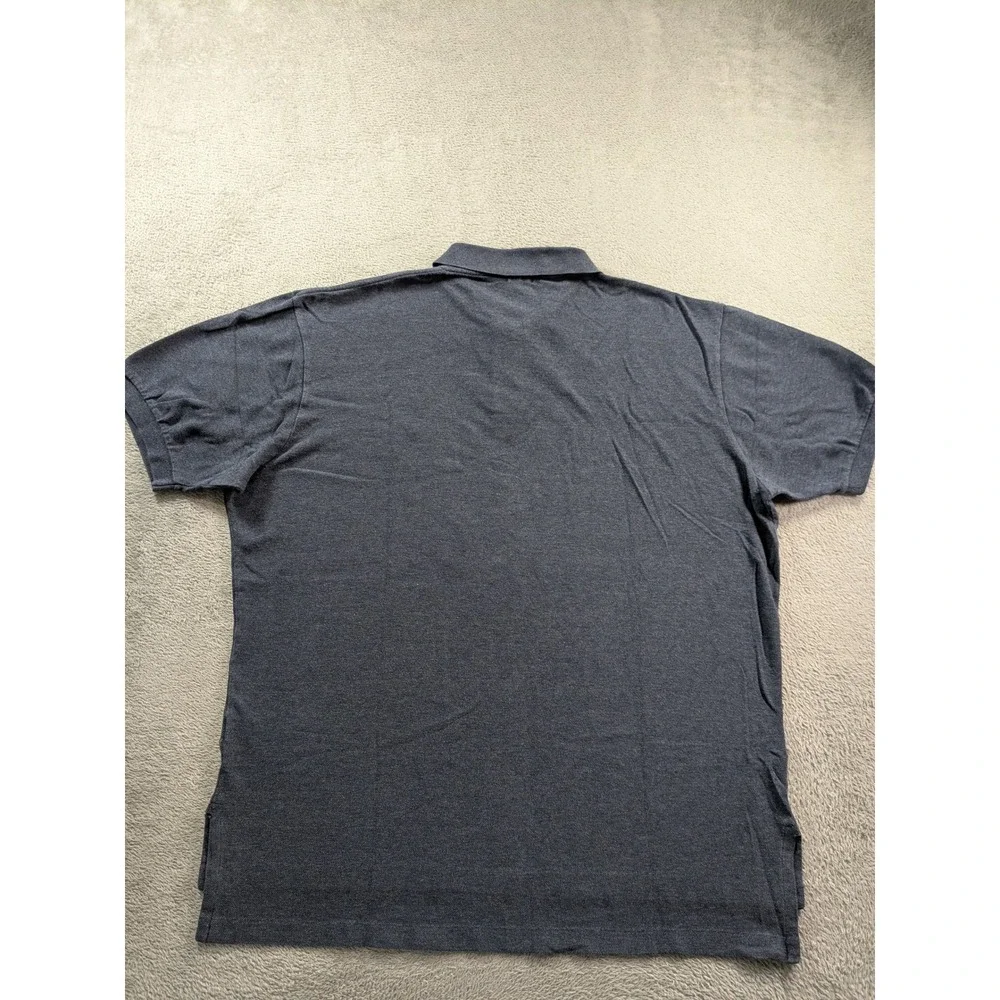Polo Ralph Lauren Mens XL Blue Short Sleeve Pique Cotton Polo Shirt Pony Logo